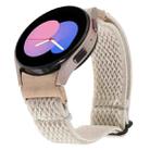 For Samsung Galaxy Watch6/6 Classic/5/5 Pro Wave Braided Nylon Watch Band(Apricot) - 1