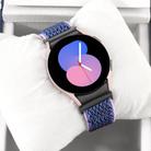 For Samsung Galaxy Watch6/6 Classic/5/5 Pro Wave Braided Nylon Watch Band(Midnight Blue) - 3