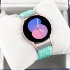 For Samsung Galaxy Watch6/6 Classic/5/5 Pro Wave Braided Nylon Watch Band(Mint Green) - 3