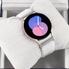 For Samsung Galaxy Watch6/6 Classic/5/5 Pro Wave Braided Nylon Watch Band(White) - 3