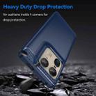 For Motorola Edge 50 Ultra Carbon Fiber Brushed Texture TPU Phone Case(Blue) - 3