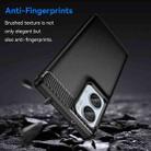 For Motorola Moto G85 Carbon Fiber Brushed Texture TPU Phone Case(Black) - 3