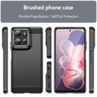For Motorola Moto G Power 2025 Carbon Fiber Brushed Texture TPU Phone Case(Black) - 2