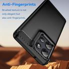 For Motorola Moto G Power 2025 Carbon Fiber Brushed Texture TPU Phone Case(Black) - 3