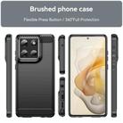 For Motorola Moto G Stylus 5G 2025 Carbon Fiber Brushed Texture TPU Phone Case(Black) - 2