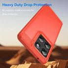 For Motorola Moto G Stylus 5G 2025 Carbon Fiber Brushed Texture TPU Phone Case(Red) - 3