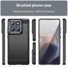 For Motorola Edge 60 Fusion Carbon Fiber Brushed Texture TPU Phone Case(Black) - 2