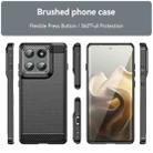 For Motorola Edge 5G 2025 Carbon Fiber Brushed Texture TPU Phone Case(Black) - 2