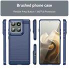 For Motorola Edge 5G 2025 Carbon Fiber Brushed Texture TPU Phone Case(Blue) - 2