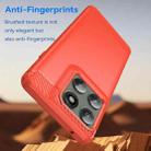 For Motorola Edge 5G 2025 Carbon Fiber Brushed Texture TPU Phone Case(Red) - 3