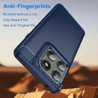 For Motorola Edge 60 Pro Carbon Fiber Brushed Texture TPU Phone Case(Blue) - 3