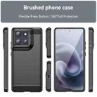 For Motorola Moto G100 Pro 5G Carbon Fiber Brushed Texture TPU Phone Case(Black) - 2