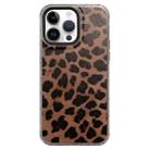 For iPhone 14 Pro Dual-sided IMD Leopard Print PC + TPU Phone Case - 1