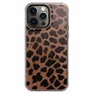 For iPhone 12 Pro Dual-sided IMD Leopard Print PC + TPU Phone Case - 1