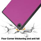 For Lenovo Qitian K10 Pro 5G 3-folding Leather Smart Tablet Case(Rose Red) - 3