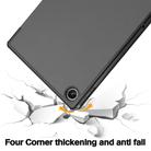 For Lenovo Qitian K10 Pro 5G 3-folding Leather Smart Tablet Case(Grey) - 3