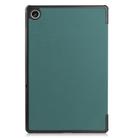 For Lenovo Qitian K10 Pro 5G 3-folding Leather Smart Tablet Case(Green) - 2