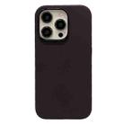 For iPhone 12 Pro Max Electroplated Metal Lens Frame Design MagSafe Silicone Phone Case(Dark Coffee) - 1