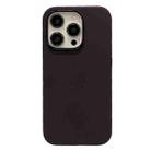 For iPhone 15 Pro Max Electroplated Metal Lens Frame Design MagSafe Silicone Phone Case(Dark Coffee) - 1