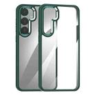 For Samsung Galaxy S24+ 5G Anti-fingerprint Highly Transparent PC Phone Case(Green) - 1