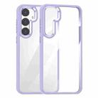 For Samsung Galaxy S24+ 5G Anti-fingerprint Highly Transparent PC Phone Case(Purple) - 1