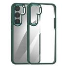 For Samsung Galaxy S24 5G Anti-fingerprint Highly Transparent PC Phone Case(Green) - 1