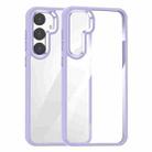 For Samsung Galaxy S24 5G Anti-fingerprint Highly Transparent PC Phone Case(Purple) - 1