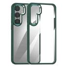 For Samsung Galaxy S25 5G Anti-fingerprint Highly Transparent PC Phone Case(Green) - 1