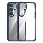 For Samsung Galaxy S25+ 5G Anti-fingerprint Highly Transparent PC Phone Case(Blue) - 1