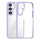 For Samsung Galaxy S25+ 5G Anti-fingerprint Highly Transparent PC Phone Case(Purple) - 1