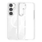 For Samsung Galaxy S24+ 5G MagSafe Anti-fingerprint Highly Transparent PC Phone Case(White) - 1