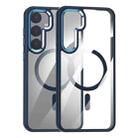 For Samsung Galaxy S25+ 5G MagSafe Anti-fingerprint Highly Transparent PC Phone Case(Blue) - 1
