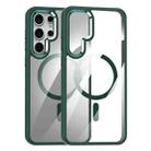 For Samsung Galaxy S25 Ultra 5G MagSafe Anti-fingerprint Highly Transparent PC Phone Case(Green) - 1