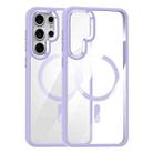 For Samsung Galaxy S25 Ultra 5G MagSafe Anti-fingerprint Highly Transparent PC Phone Case(Purple) - 1