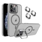 For iPhone 11 Pro Invisible Lens Holder MagSafe Phone Case(Grey) - 1