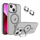 For iPhone 13 Invisible Lens Holder MagSafe Phone Case(Grey) - 1