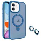 For iPhone 11 MagSafe Magnetic Holder Phone Case(Blue) - 1