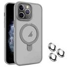 For iPhone 11 Pro MagSafe Magnetic Holder Phone Case(Grey) - 1