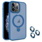 For iPhone 11 Pro MagSafe Magnetic Holder Phone Case(Blue) - 1