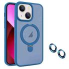 For iPhone 13 MagSafe Magnetic Holder Phone Case(Blue) - 1