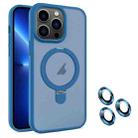 For iPhone 13 Pro MagSafe Magnetic Holder Phone Case(Blue) - 1