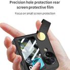 For OPPO Find N3 Flip GKK Integrated Ultrathin with Rotating Cortical Belt Phone Case(Black) - 3