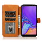 For Samsung Galaxy A7(2018) Calf Texture Magnetic Buckle Horizontal Flip Leather Case with Holder & Card Slots & Wallet & Photo Frame(Khaki) - 4