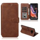 For Samsung Galaxy Note9 Calf Texture Magnetic Buckle Horizontal Flip Leather Case with Holder & Card Slots & Wallet & Photo Frame(Coffee) - 1