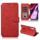 For Samsung Galaxy Note 10 Calf Texture Magnetic Buckle Horizontal Flip Leather Case with Holder & Card Slots & Wallet & Photo Frame(Red) - 1