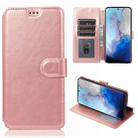 For Samsung Galaxy S20 Calf Texture Magnetic Buckle Horizontal Flip Leather Case with Holder & Card Slots & Wallet & Photo Frame(Rose Gold) - 1