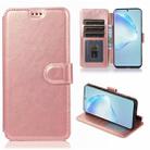For Samsung Galaxy S20 Plus Calf Texture Magnetic Buckle Horizontal Flip Leather Case with Holder & Card Slots & Wallet & Photo Frame(Rose Gold) - 1