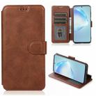For Samsung Galaxy S20 Plus Calf Texture Magnetic Buckle Horizontal Flip Leather Case with Holder & Card Slots & Wallet & Photo Frame(Coffee) - 1