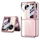 For OPPO Find N3 Flip GKK Integrated Electroplating Full Coverage Phone Case(Pink) - 1
