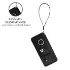 For Xiaomi Redmi 12C/11A Organ Card Bag Ring Holder PU Phone Case with Lanyard(Black) - 3